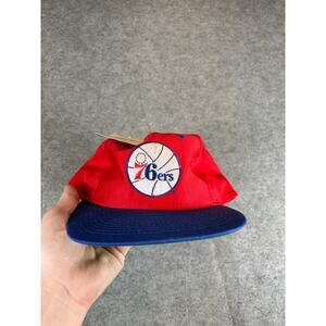 Vintage Philadelphia 76ers NBA Hat OSFA Snapback Sportswear Basketball Deadstock